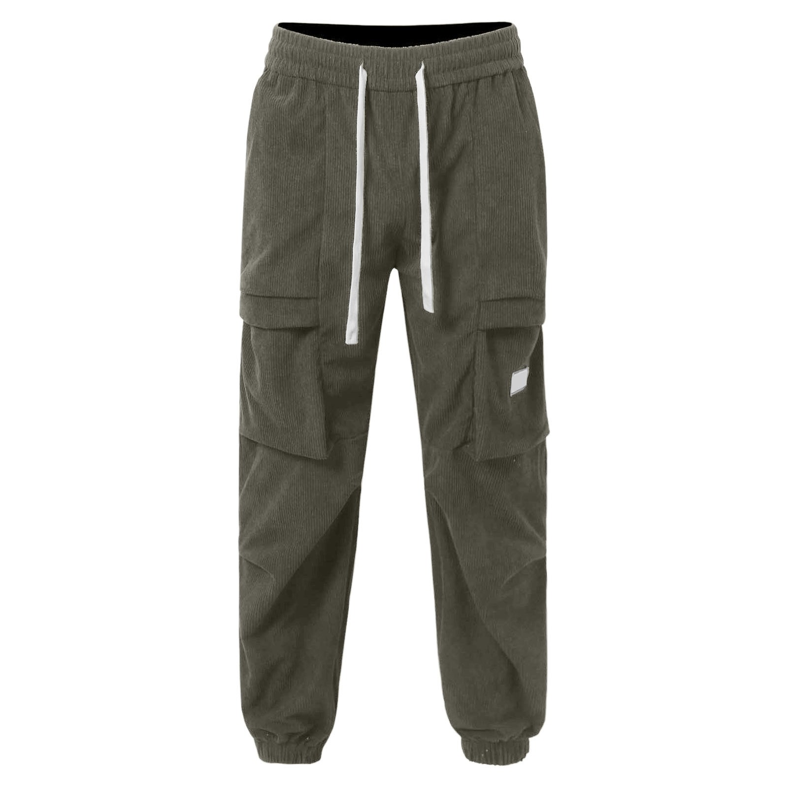 thumbnail image 4 of Pantalones cargo para hombre - Pantalones utilitarios para trabajo al aire libre - Poliéster, resistentes, múltiples bolsillos, tallas S-XXL, 4 of 5
